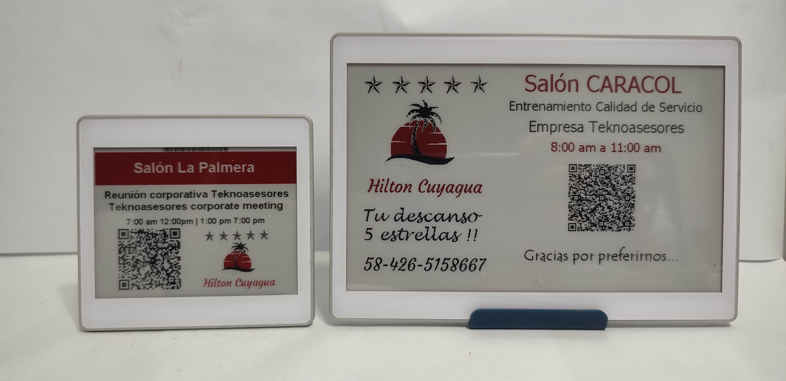 etiqueta-electronica-salon-hotel